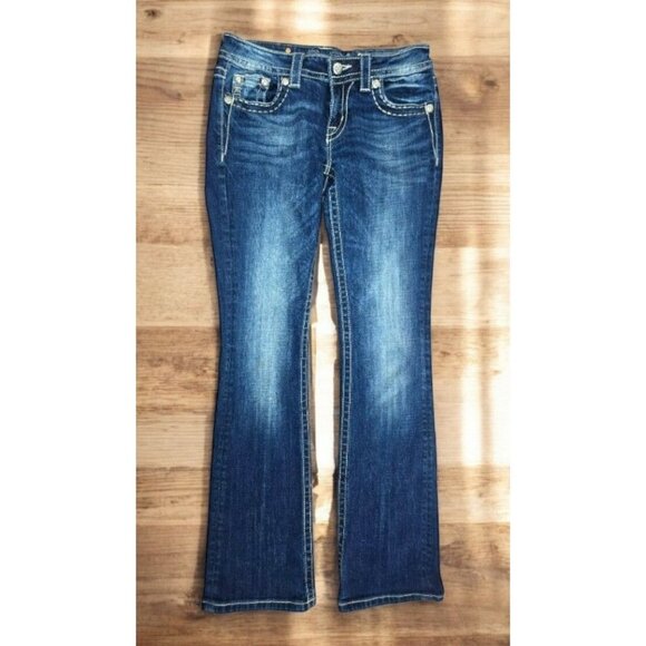 Miss Me Blinged Womens Signature Bootcut Jeans 28  (30 x 33) - Picture 1 of 11